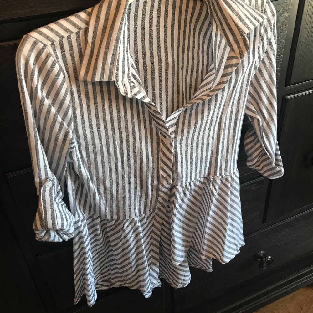 Love Notes Peplum Shirt